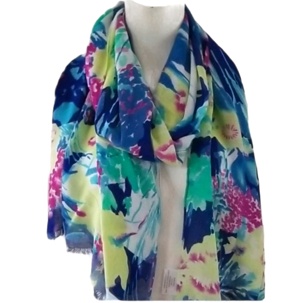 Studio Thirty Six Multicolore Floral Scarf/Wrap